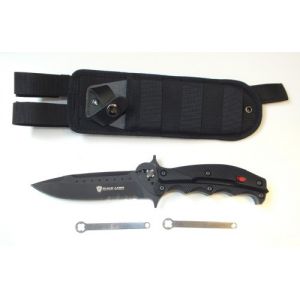 Browning Trip Wire Partially Serrated Spear Point Fixed Blade Knife