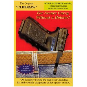 Clipdraw Concealed Carry Belt Clip for Glock - Black