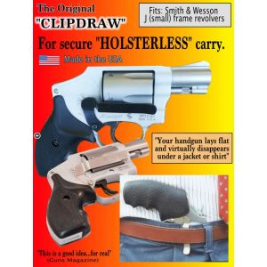 Clip Draw Concealed Carry Belt Clip for S&W J Frame Revolvers