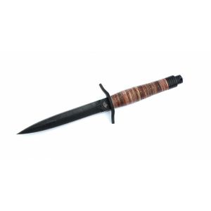 Colt Knives 585 Colt V-32 Covert Warrior Fighter Knife w/ Brown Leather Handle