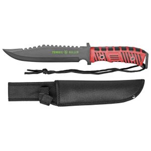 13" Zombie Killer Hunting Knife - Red Handle
