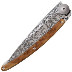 Deejo Linerlock Art Nouveau Juniper 37 Gram Folding Knife