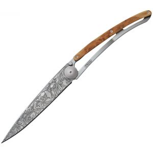 Deejo Linerlock Art Nouveau Juniper 37 Gram Folding Knife