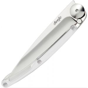 Deejo Linerlock White 27 Gram Folding Knife