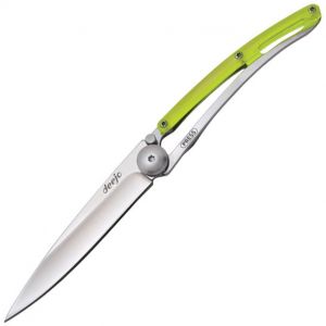 Deejo Linerlock Yellow 27 Gram Folding Knife