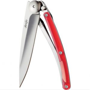 Deejo Linerlock Red 27 Gram Folding Knife