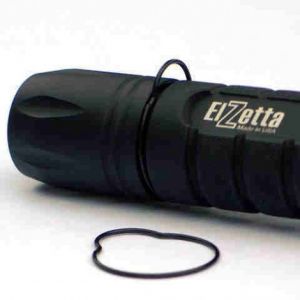 Elzetta B333 2-Cell Flashlight with Crenellated Bezel and High/Low Tailcap Combo Pack 