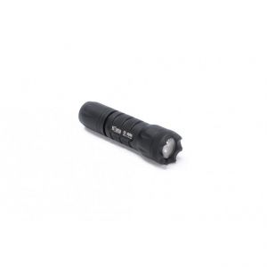 Elzetta A313 Single Cell Flashlight with Crenellated Bezel and Alpha High/Low Tailcap Combo Pack