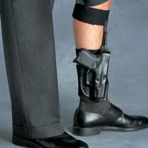 Galco Right-Handed Black Ankle Glove Holster for Glock 26, 27 & 33