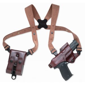 Galco JR212H Jackass Rig Shoulder System for 1911 - RH, Havana