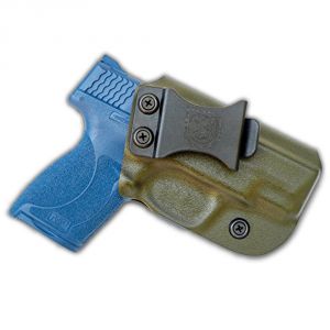 Gearcraft S&W M&P Shield 45 IWB Concealed Carry Adjustable Retention Kydex Holster (OD Green)