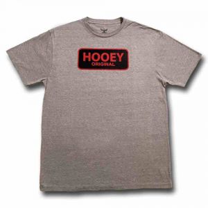 HOOey "Original" Gray Snow and Red Crew Neck T-Shirt - HT1237GY