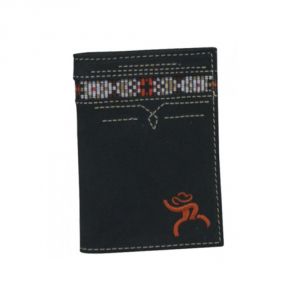 HOOey Roughy Signature Trifold Wallet - Black & Aztec - 1533322W3