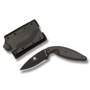 Ka-Bar Large Black TDI Law Enforcement Knife with Straight Edge
