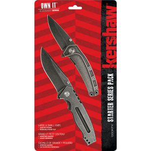 Kershaw 1300KITX Own It Starter Series Pack, Assisted Opening Blackwash Folders