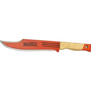 Marbles Jungle Bowie Fixed Blade Knife with Natural Wood Handle