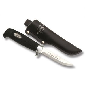 Marttiini Knives Little Classic Fixed Blade Knife with Black Kraton Handle