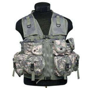 Mil-Tec Digital Camo Nine Pocket Tactical Vest - 10712070