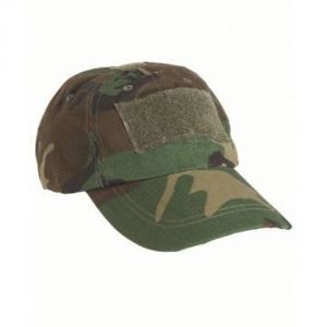 Mil-Tec Woodland Camo Tactical Baseball Cap - 12319020