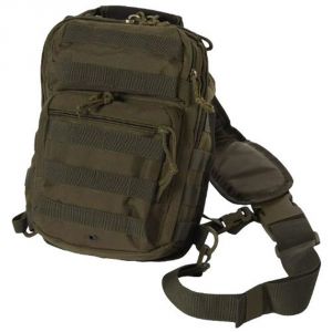 Mil-Tec Single Shoulder Strap 10L OD Green Tactical Assault Backpack - 14059101