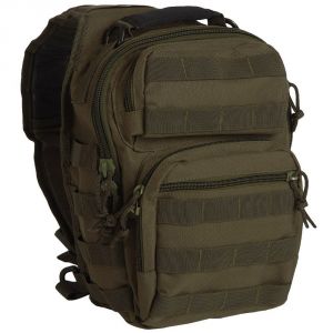 Mil-Tec Single Shoulder Strap 10L OD Green Tactical Assault Backpack - 14059101