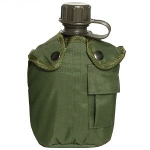 Miltec 1L Canteen with Olive Protective Cover - 14505001