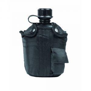 Mil-tec Black Water Bottle With Cover - 14505002