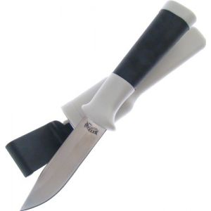 Morakniv Dive Knife with Light Gray Handle Trim and Black Rubberized Handle