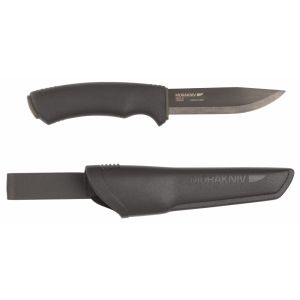 Morakniv 4.3" Black Sandvik Carbon Steel Fixed Blade Bushcraft Knife
