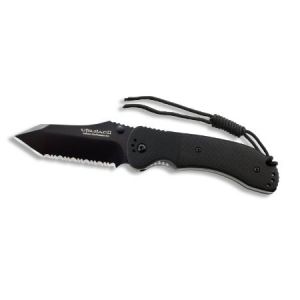 Ontario Knife Company Utilitax II Black Serrated Tanto Folding Knife
