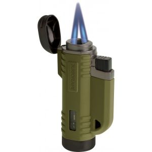 Turboflame V Flame Matte Olive Twin Laser Jet Windproof Field Lighter
