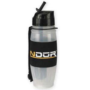 NDuR 28oz Clear Flip Top Filtration Bottle w/ Black Cap