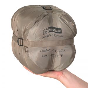 SnugPak Desert Tan Sleeper Xtreme RH Zip Sleeping Bag