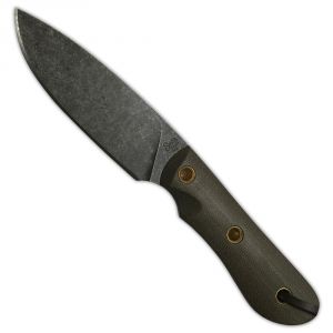 Smith & Sons Cherokee Darkened Macarta OD Fixed Blade Hunting Knife